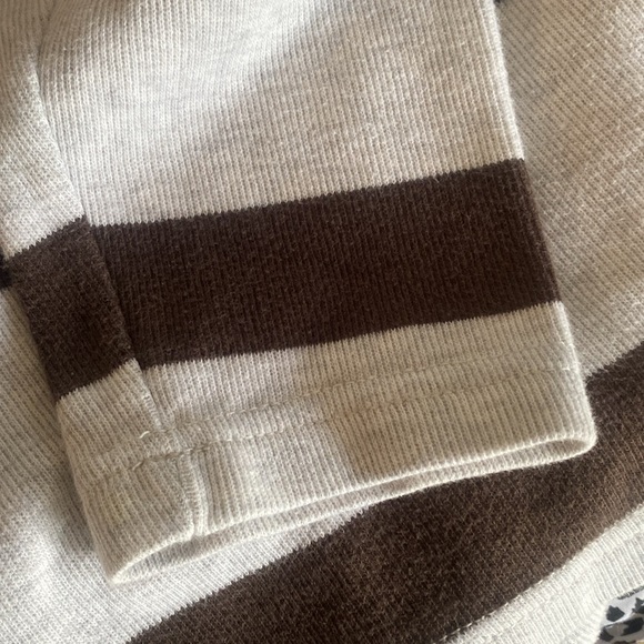 Old Navy brown and cream Striped Mens Sweater size large - Picture 5 of 5